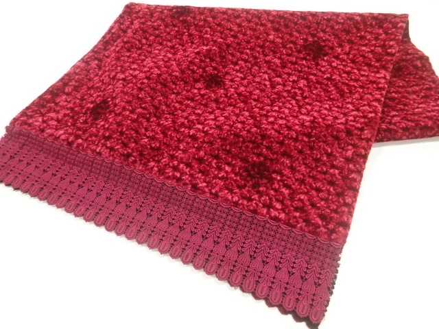 ビロード抽象模様ショール